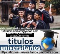 Titulos universitarios toda España y Sudamerica