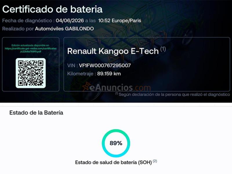 Renault Kangoo E-Tech ZE Maxi Grand Confort Mixta 5 Plazas