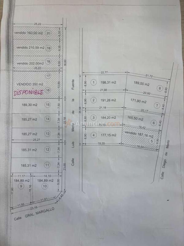 Parcelas residenciales a la venta en zona asilo