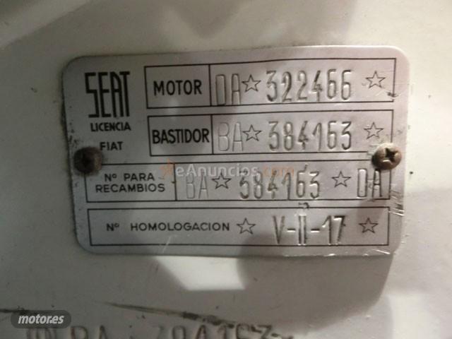 Seat 600 D SERIE 2 de 1968 por 6.000 EUR. en Valencia