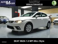 Seat Ibiza 1.0 MPI 59kW (80CV) Style Salta de 2021 con 77.000 Km por 12.400 EUR. en Madrid