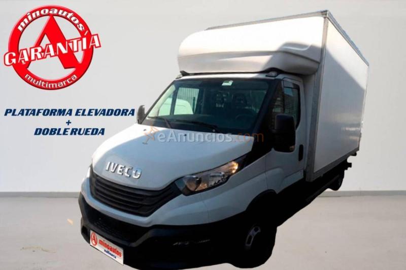 Iveco Daily CHASIS CABINA CARROZADO PAQUETERA CAMIÓN 3500 3.0D 160 CV CON PLATAFORMA ELEVADORA Y RUEDA GEMELA TRAMPILLA 