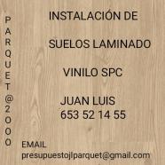 instalacion de suelos de  maderas laminados vinilos spc