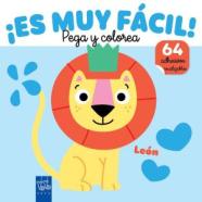 ES MUY FÁCIL PEGA Y COLOREA. LEÓN